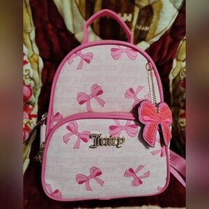 Juicy Couture Pink Bow Kids Backpack